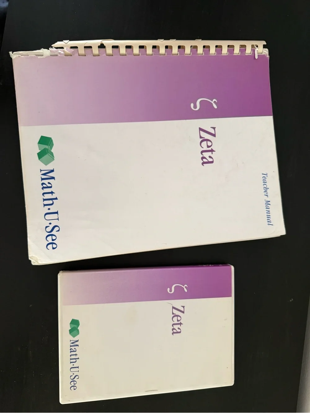 Math U See homeschool curriculum— ZETA instruction set (decimals and fractions)